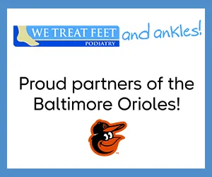 WeTreatFeet Podiatry, proud partners of the Baltimore Orioles, offering expert care as trusted Baltimore Foot Doctors.