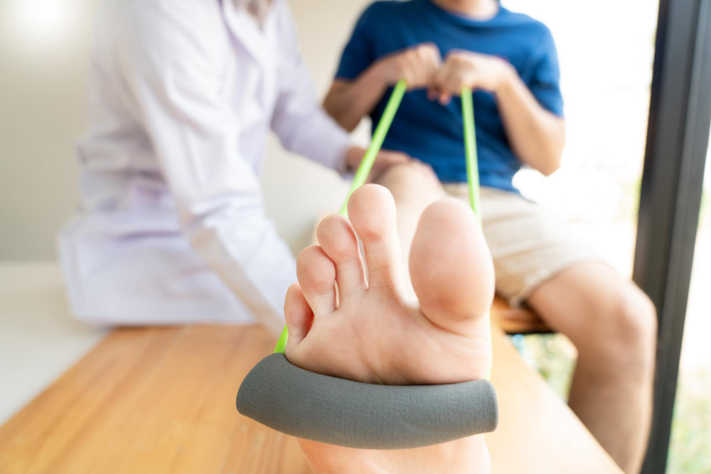 podiatrist trains the trainers
