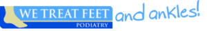 we treat feet podiatry logo