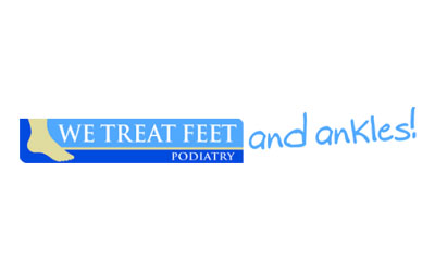 we treat feet podiatry logo