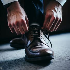 client wearing shoe