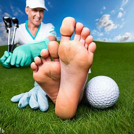 Happy golf feet