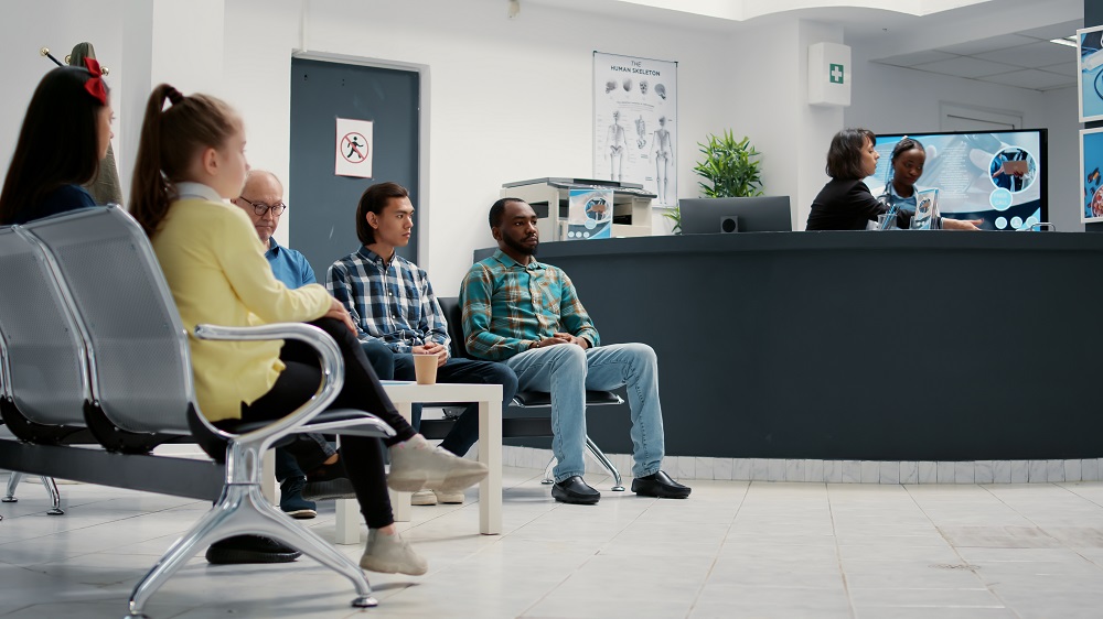 Patient getting to see a WeTreatFeet Podiatrist office