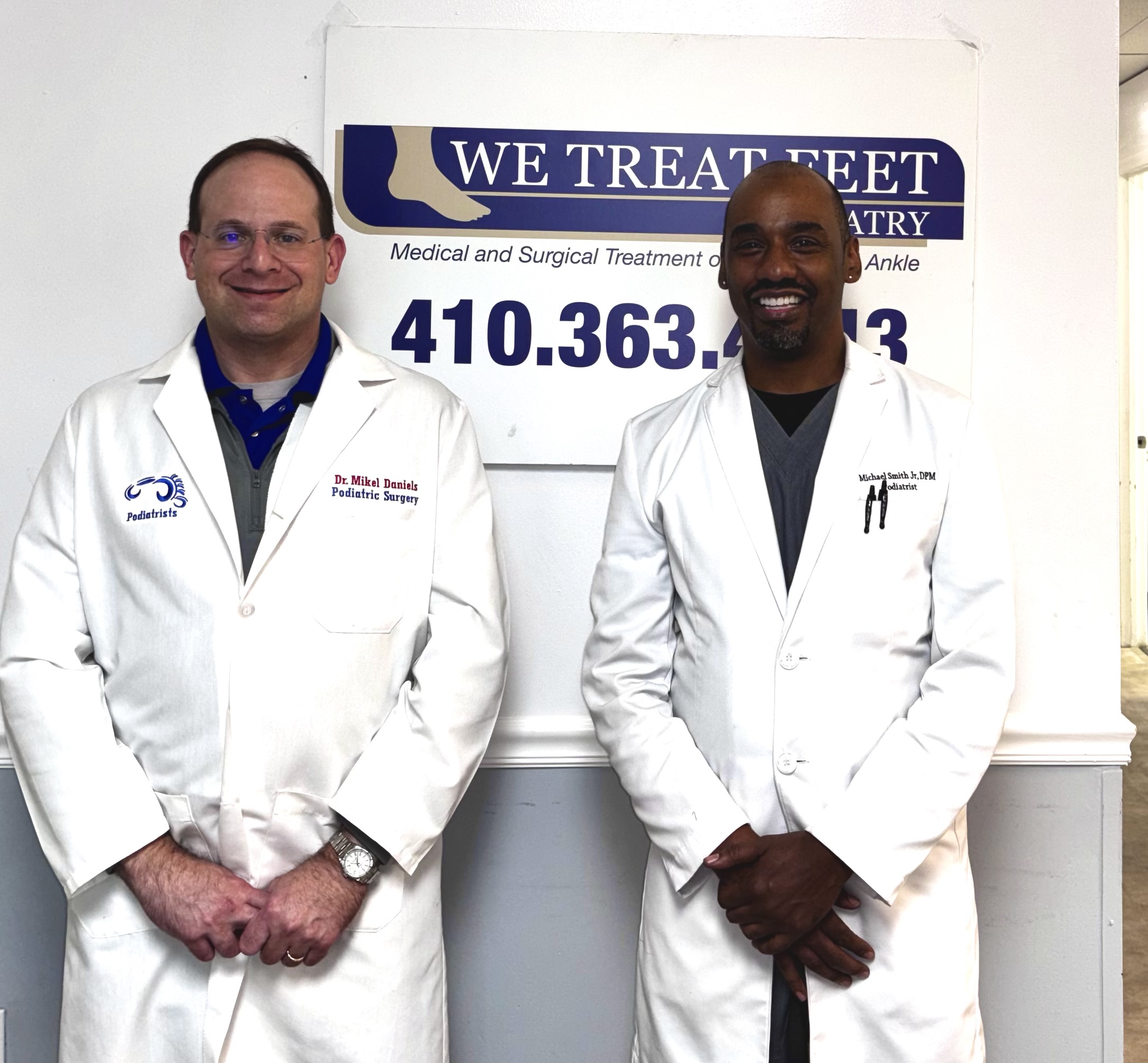 Dr. Daniels with Dr. Smith